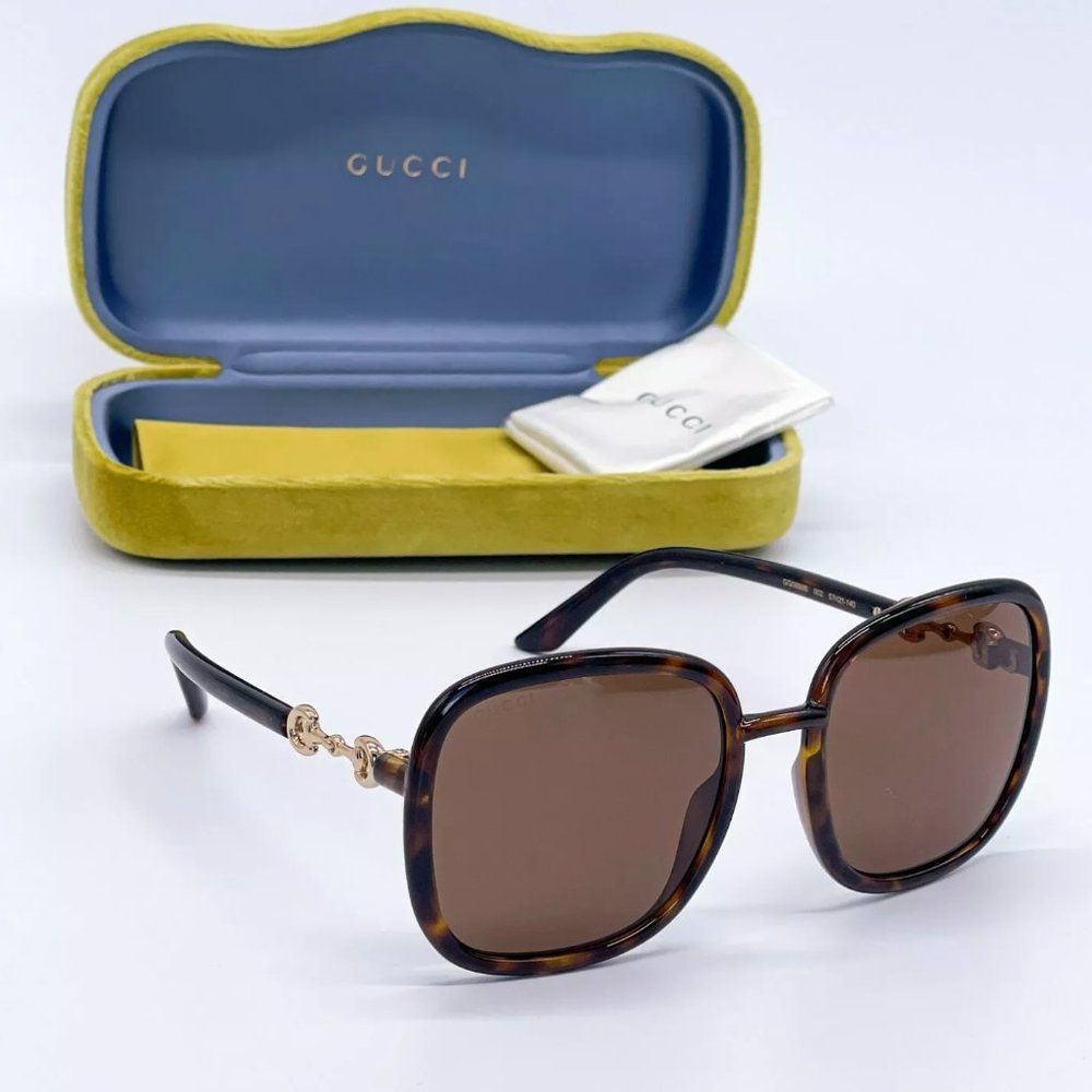 Sale! New Gucci Women's 57mm Havana Brown Sunglasses!